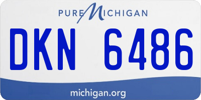 MI license plate DKN6486