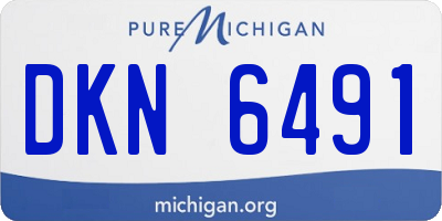 MI license plate DKN6491