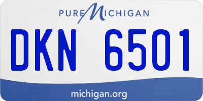 MI license plate DKN6501