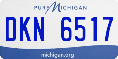 MI license plate DKN6517