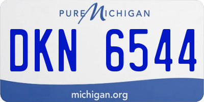 MI license plate DKN6544