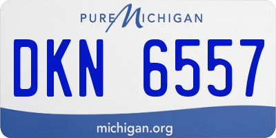 MI license plate DKN6557