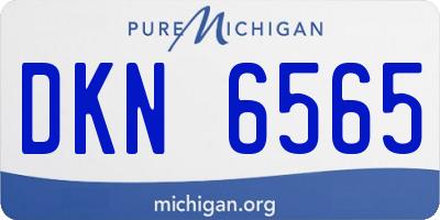 MI license plate DKN6565