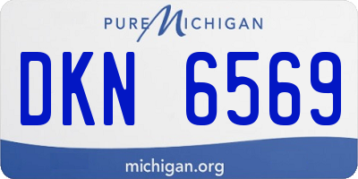 MI license plate DKN6569