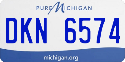 MI license plate DKN6574