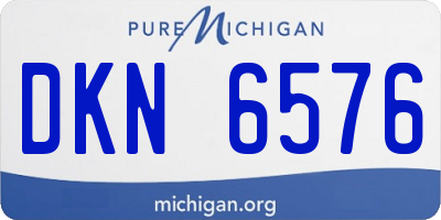 MI license plate DKN6576