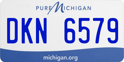 MI license plate DKN6579