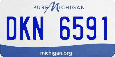 MI license plate DKN6591