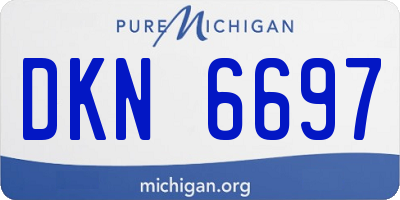MI license plate DKN6697