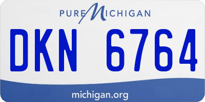 MI license plate DKN6764