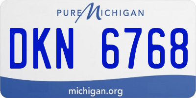 MI license plate DKN6768