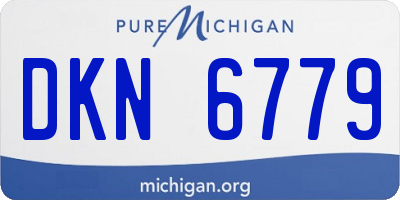 MI license plate DKN6779