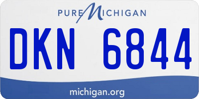 MI license plate DKN6844