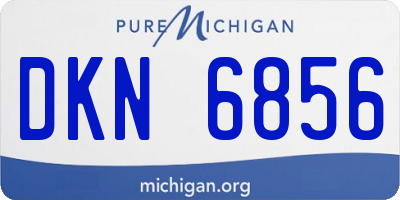 MI license plate DKN6856