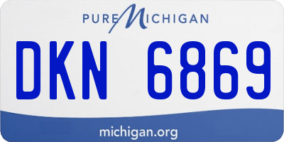 MI license plate DKN6869
