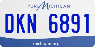 MI license plate DKN6891