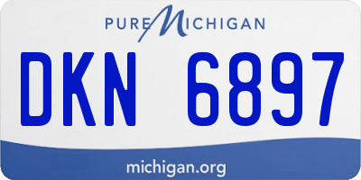 MI license plate DKN6897
