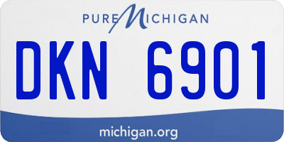 MI license plate DKN6901