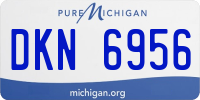 MI license plate DKN6956