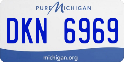 MI license plate DKN6969