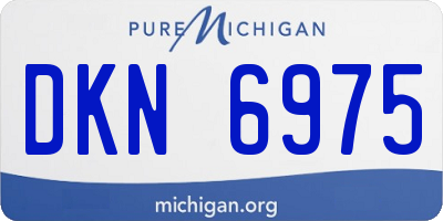 MI license plate DKN6975