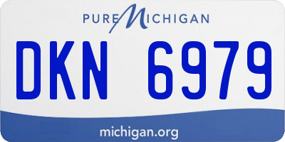 MI license plate DKN6979