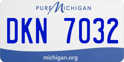 MI license plate DKN7032