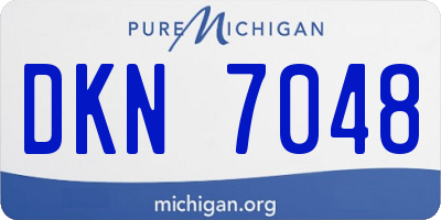 MI license plate DKN7048