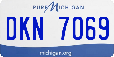 MI license plate DKN7069
