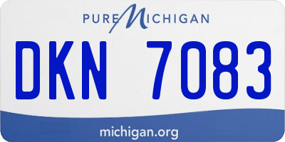 MI license plate DKN7083