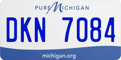 MI license plate DKN7084