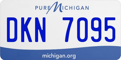MI license plate DKN7095