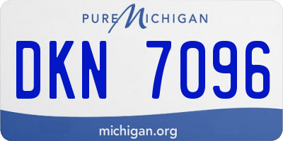 MI license plate DKN7096