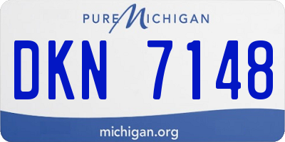MI license plate DKN7148