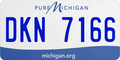 MI license plate DKN7166