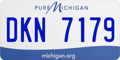 MI license plate DKN7179