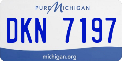 MI license plate DKN7197