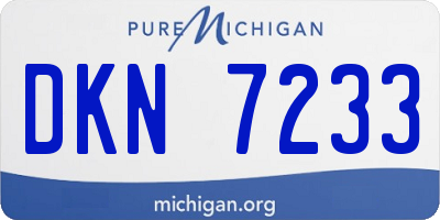 MI license plate DKN7233