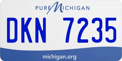 MI license plate DKN7235