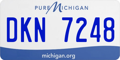MI license plate DKN7248