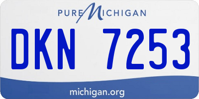 MI license plate DKN7253
