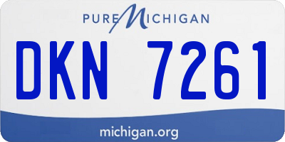 MI license plate DKN7261