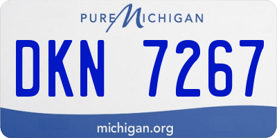 MI license plate DKN7267