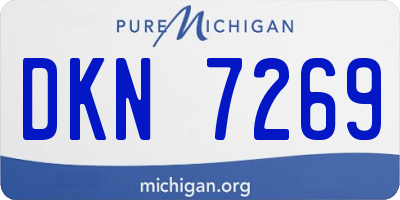 MI license plate DKN7269