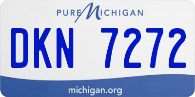MI license plate DKN7272