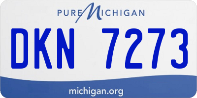 MI license plate DKN7273