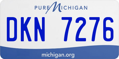 MI license plate DKN7276
