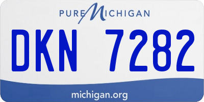 MI license plate DKN7282