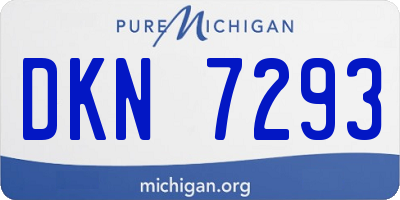 MI license plate DKN7293