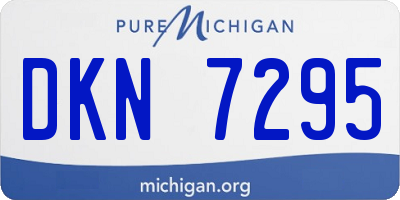 MI license plate DKN7295
